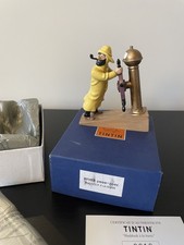 Tintin figurine Moulinsart Haddock à la barre boite  + certificat