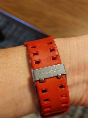 USED CASIO G-SHOCK G-5500C Red Digital Quartz Men
