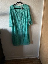 Catherine  s Women  s Aqua Lace Dress Fully Lined Plus Size 18