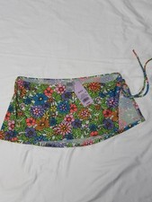 Wild Fable Women's XS 0-2 Swim Cover Up Skirt Multicolor Floral Side Cinch New