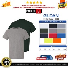 3 Pack Of Gildan G830 Adult 50/50 T-Shirt Pocket Short Sleeves DryBlend T Shirt
