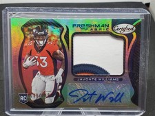 2021 Panini Certified - Freshman Fabric Mirror Signatures Javonte Williams #215