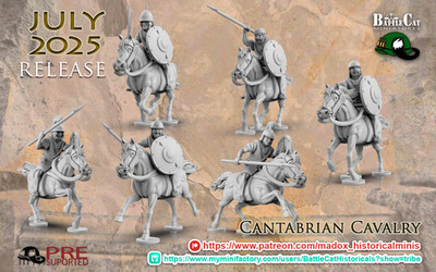 28mm Ancient - BattleCat Cantabrian Cavalry Hail Ceasar, TTS, Impetus,