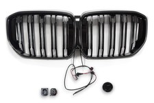 2023-2026 | K�hlergrill Glanz Schwarz mit LED Rahmen passt f�r BMW X5 G05 LCI