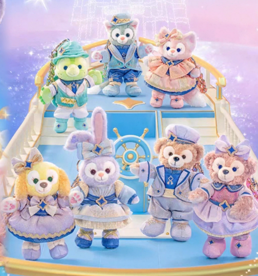 Authentic Shanghai Disney 2026 Duffy and Friends Plush Keychain
