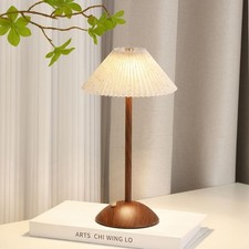 Table Lamp Touch Control 3 Color Dimmable Rice Paper Recharable Bedside Light UK