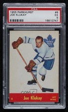 1955-56 Parkhurst Joe Klukay #6 PSA 5 0o5t
