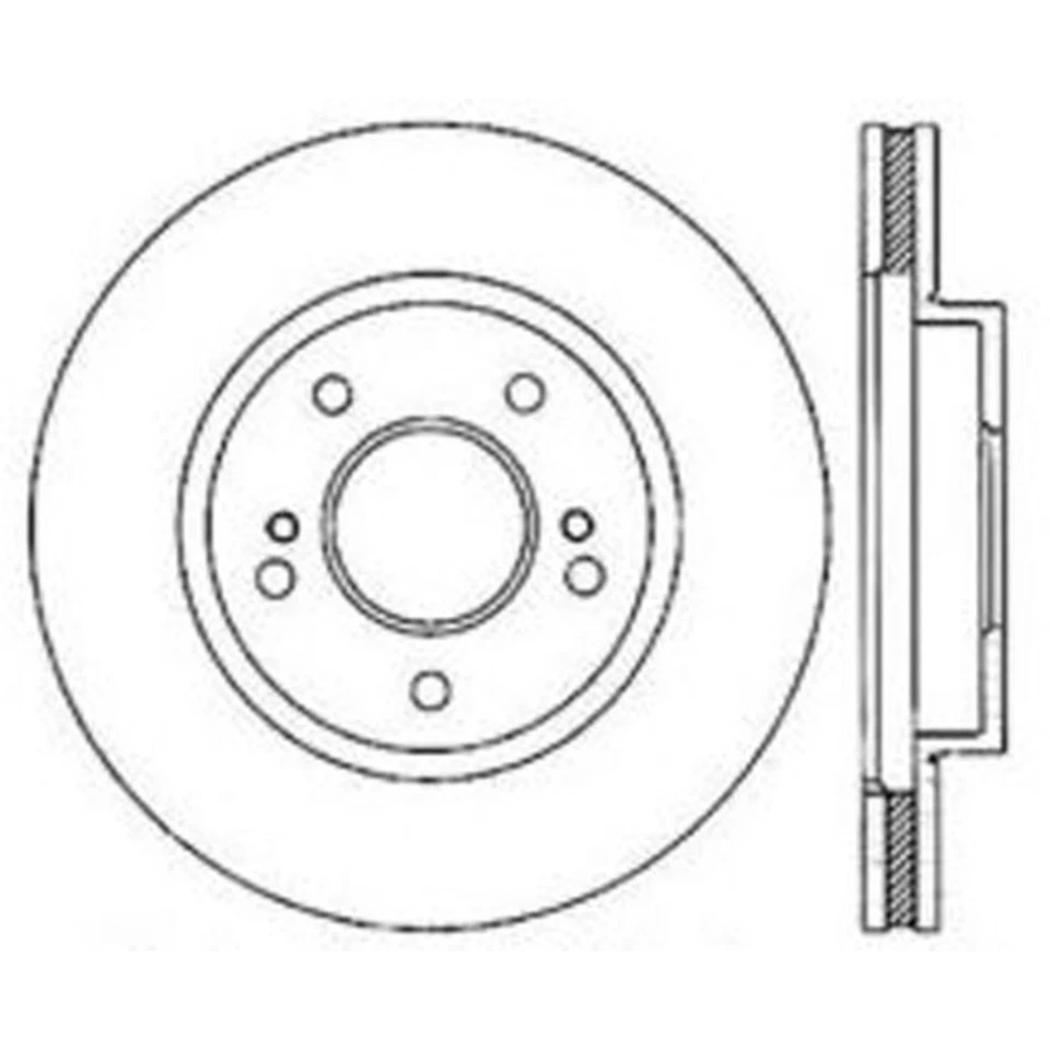 121.42069 Disco de freno central delantero lado conductor o pasajero derecho izquierdo para I30 Foto 2 de 2