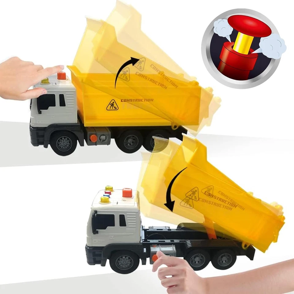 Scala 1:16 Autoribaltabile,Grande Camion Giocattolo,Camion Dumper,Dumper Ribalta - Immagine 4 di 4