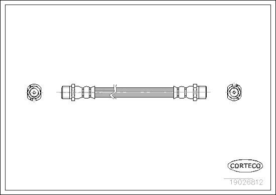 Corteco 19026812 Bremsschlauch For Opel Vauxhall-image
