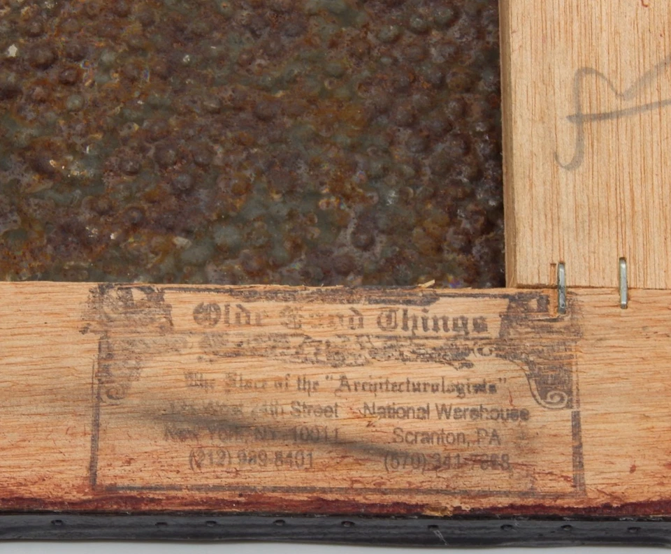 Architectural Salvage Antique Metal Framed Ceiling Tin Olde Goode Things NYC - Image 4 of 4