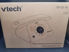 VTech VS122-16 Retro-Design Cordless Phone Smart Call Blocker w/Answering System