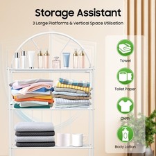 Over The Toilet Storage Rack Shelves Bathroom Organizer Shelf Space Saver 3 Tier