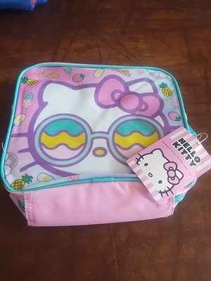 Hello Kitty Sanrio Glasses Insulated Lunch Bag. New with Tags Pink