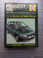 Peugeot 106 (benzina e diesel) 1991-2001 Manuale officina Haynes 1991-2001