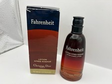 Vintage Dior Fahrenheit Apres Rasage 100ml splash.  1992 Bottle - no barcode.