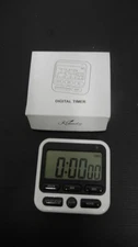 LCD Digital Kitchen Timer with Mute/Loud Alarm Switch On/Off Switch, 24 Hour NIB