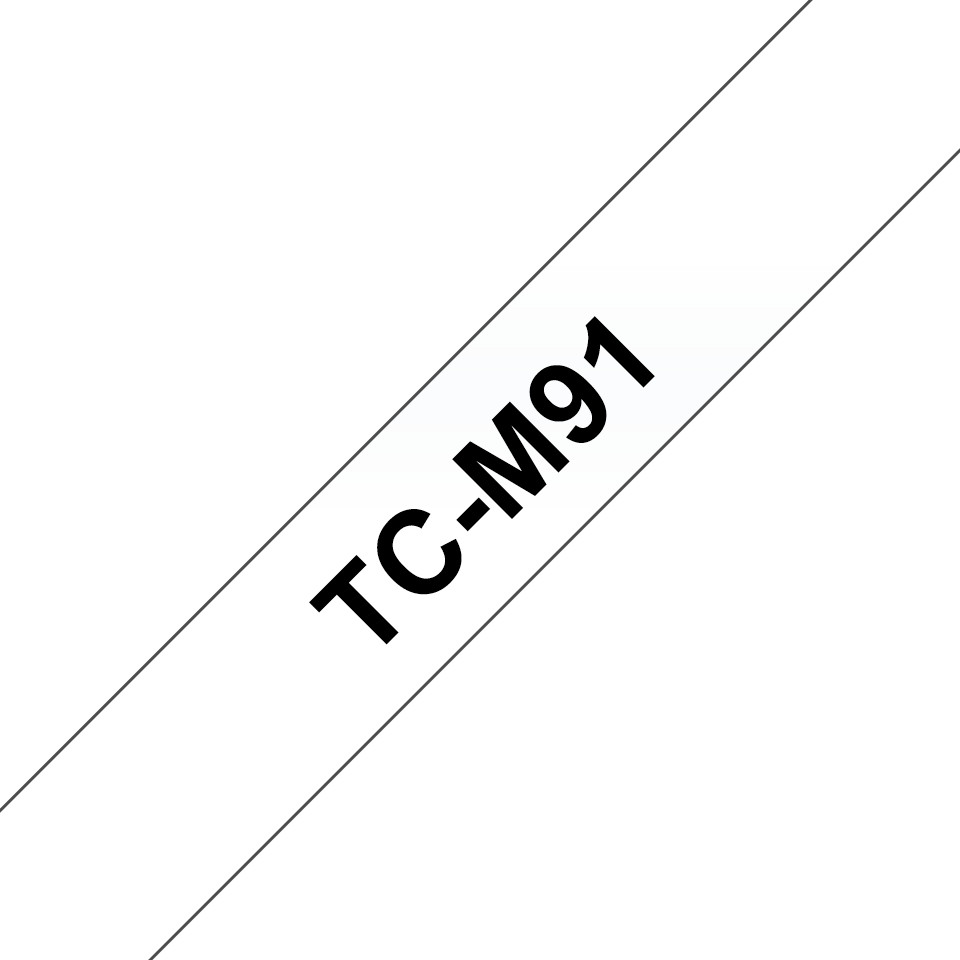 Brother TC-M91 Schriftbandkassette 9mm x 77m schwarz auf transparent 3990₽
