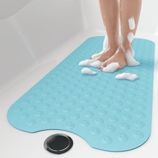 No Suction Cup Bath Mat: 39x16 inch Extra Long Bathmat Perfect for Refinished...