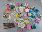 Barbie & Other Kitchen Accessories Lot Food Dishes & More Over 100pcs