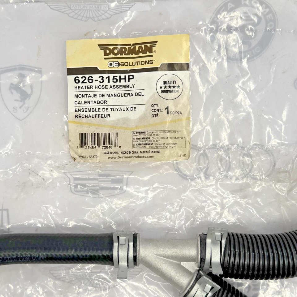 2011–2020 CHRYSLER TOWN & COUNTRY DORMAN HVAC HEATER HOSE ASSEMBLY 626-315HP - Image 4 of 4