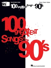 VH1 100 Greatest Songs of the 90s Piano Sheet Music Guitar Chords Lyrics Book