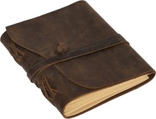 Leather Journal Travel Diary Handmade Vintage Bound Notebook for Men  Women