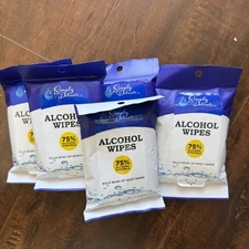 New Alcohol Wipes – 10 Pack (50 Total Wipes) | 75% Alcohol, 10 Wipes per Pack