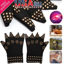 Copper Arthritis Compression Gloves Therapy Support Pressure Pain Relief Heal
