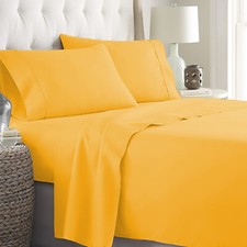 1200 Thread Count Egyptian Cotton Select Bedding Item US Sizes Gold Pattern