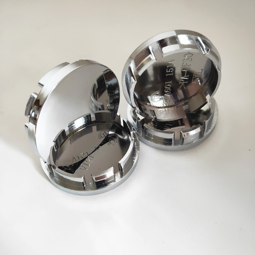 2 1/5" Universal Car Wheel Center Caps Hub Tyre Rim ABS Glossy Chrome Cover - Picture 6 of 6