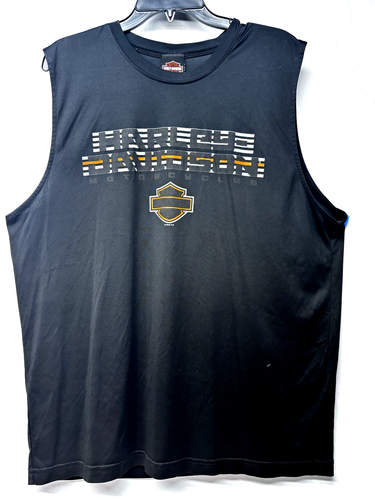 Sturgis Harley Davidson Men's Sturgis Cruise Black Sleeveless T Shirt XL