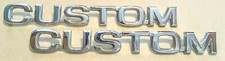 80-86 Ford F100 F150 Truck Chrome Custom Fender Emblems Badges Pair Set Of 2 Oem