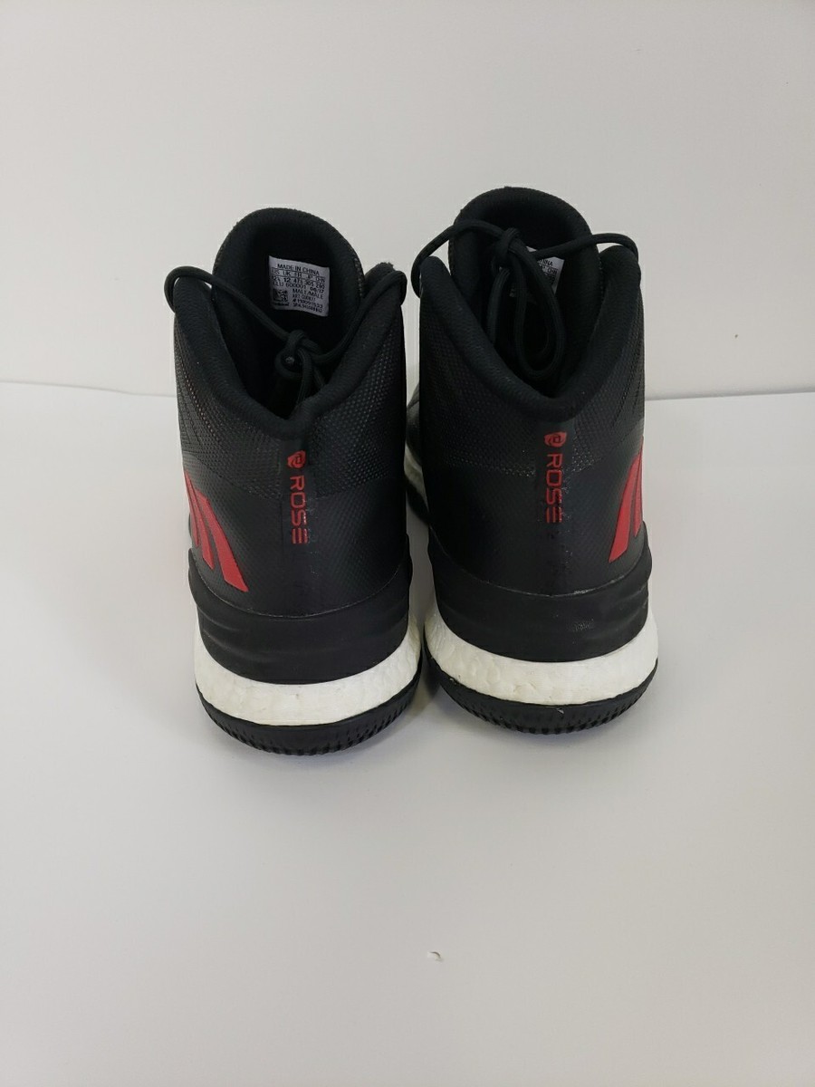 Adidas D Rose 8 CQ0827 Size 12.5 Mens Black Red White Derrick Rose