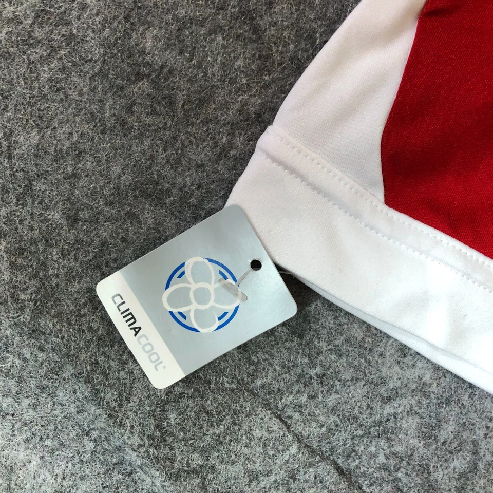 Kansas Jayhawks Mujer Camisa Pequeña Adidas Rojo Blanco Camiseta Manga Corta Baloncesto Foto 3 de 4