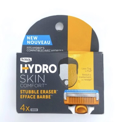 Schick HYDRO Skin Comfort Stubble Eraser Men s Razor Blade Refills-4 Cartridges