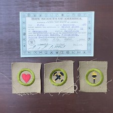 SQUARE TYPE A ✨ BSA PUBLIC HEALTH FIREMANSHIP PATCH Boy Scouts Merit Badges CARD