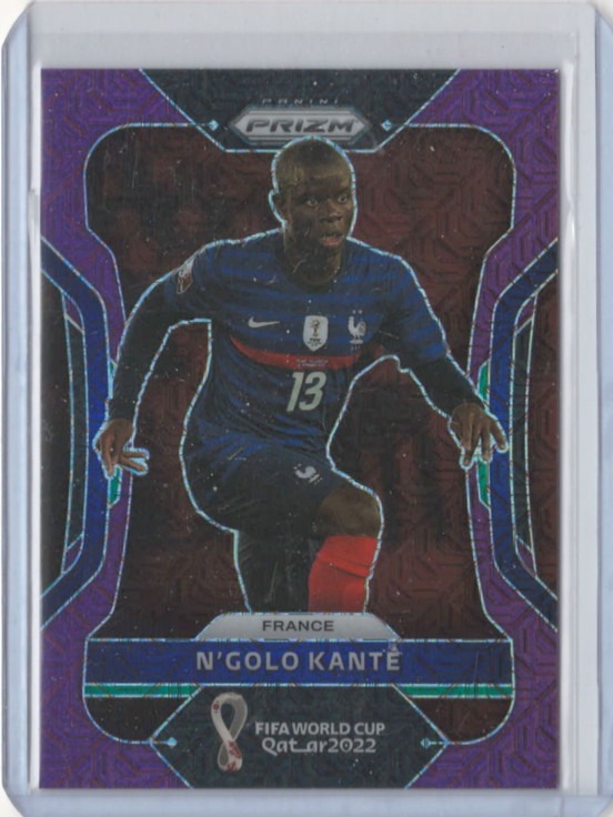 2022 Panini Prizm World Cup NGOLO KANTE Purple Mojo #16/49