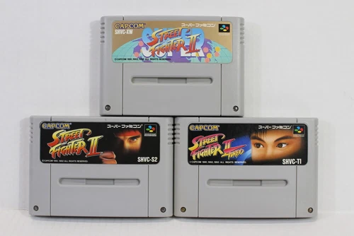 Lot 3 Street Fighter II 2 Turbo Super SFC Super Famicom SNES Japan Import I1370