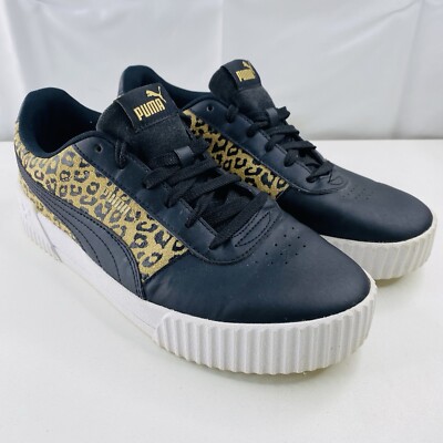 Puma Shoes Womens Leopard Animal Print Sneakers 373537-01