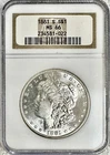 1881 S MORGAN SILVER DOLLAR NGC MS66 BRIGHT WHITE W/ GREAT LUSTER