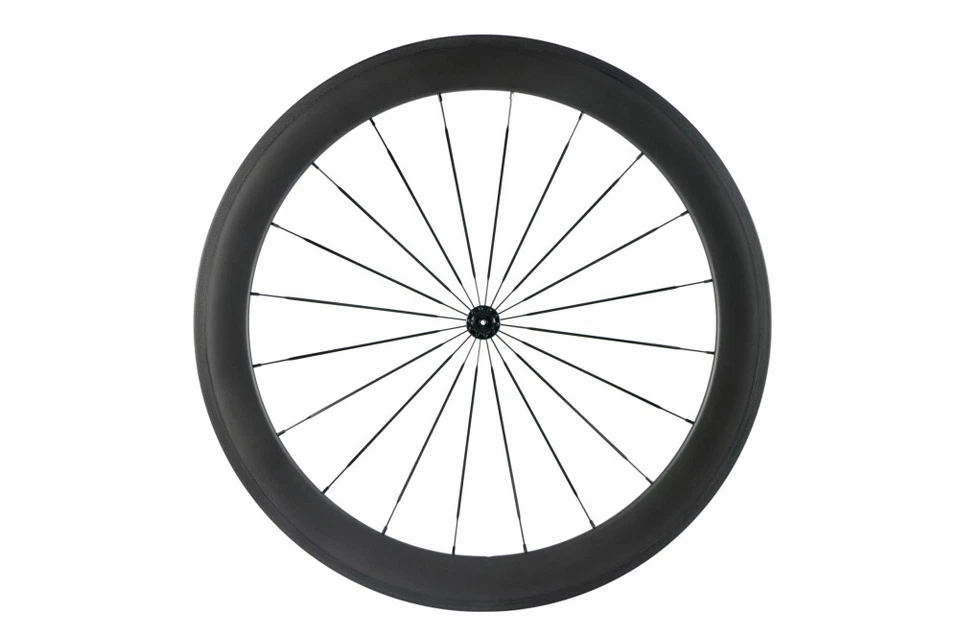 Juego de ruedas de carbono 700C 60 mm bicicleta de carretera carbono ultraligero juego de ruedas de carreras en forma de U Foto 3 de 4