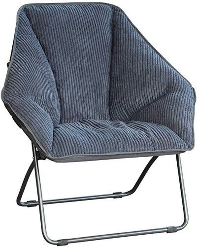 Gray Hexagon Folding Dish Chair - Re-boxed, might be missing tags