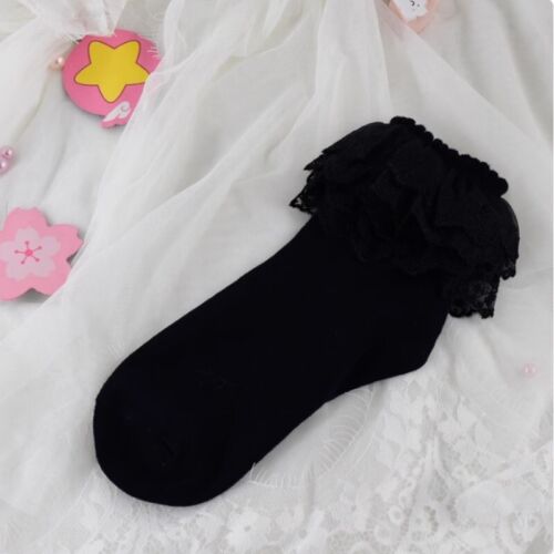 Calze donna lolita volant lolita cotone kawaii principessa calze giapponesi - Foto 13 di 15