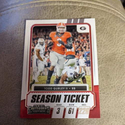 #58 TODD GURLEY II 2021 Panini Contenders Draft Picks Georgia Bulldogs