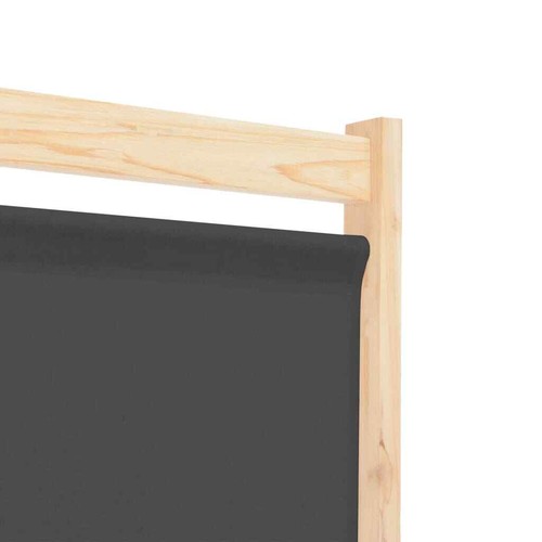 Tidyard 5-Panel Room Divider Gray 47.2"x66.9"x1.6" Fabric, Folding Screens H7I1 - Picture 6 of 8