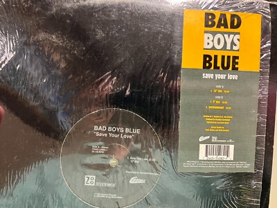 Bad Boys Blue SAVE YOUR LOVE 12'' 1992 Zoo Ent 14082-1 SHRINK HYPE AD