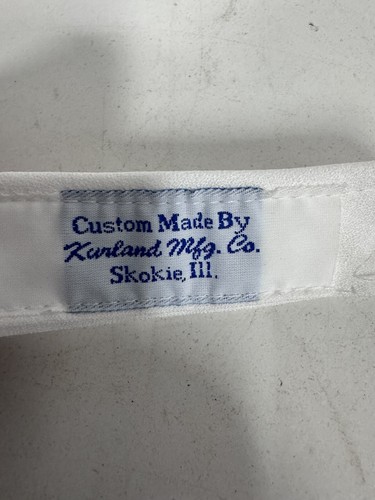Necktie Vintage White Kurland Mfg Co Neck Tie Western Vtg Bow Classic Retro BLN - Picture 2 of 2
