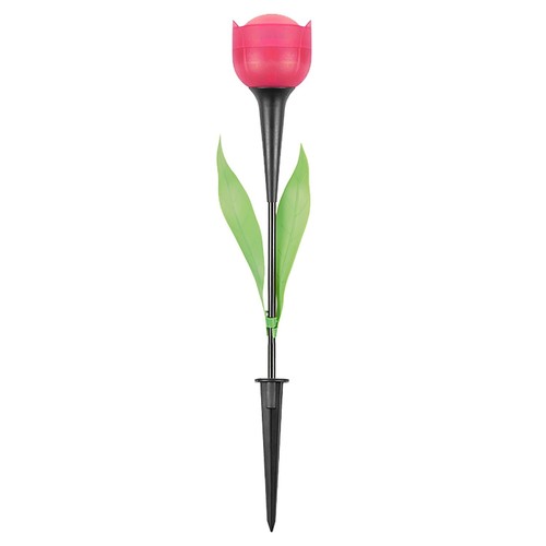 6Pcs Outdoor Solar Powered LEDTulip Flower Lights Garden Lawn Pathway Decor Lamp - 第 7/12 張圖片