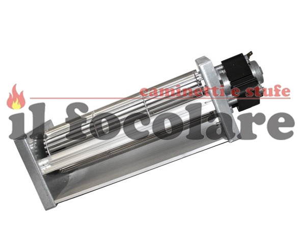 Ventilador Tangencial Estufa Bolita Chimenea L28 CM + Motor Dx Zibro TGA 80